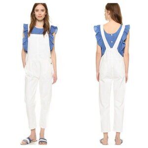 MIH Jeans Cylla Dungarees White Denim Overalls